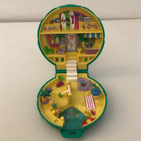 Vintage Polly Pocket 1989 Bluebird Beach Party Compact - Picture 1 of 7